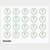 Sticker Rond Petite Cutie Citrus Citrus Anniversaire (Feuille)