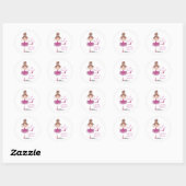 Sticker Rond Petite danseuse (Feuille)
