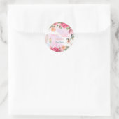 Sticker Rond Petite Fée Baby Girl Douche (Sac)