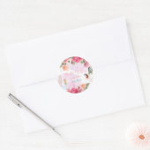 Sticker Rond Petite Fée Baby Girl Douche (Enveloppe)