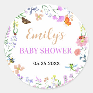Sticker Rond Petite Fête Bébé Love Bug