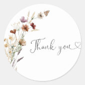 Sticker Rond Petite Fête des mariées Fleur sauvage (Devant)