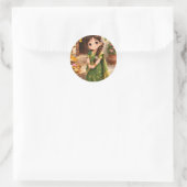 Sticker Rond Petite Grâce en vert (Sac)