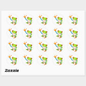Sticker Rond Petite grenouille (Feuille)