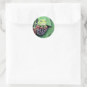 Sticker Rond Petite grenouille d'arbre sur une peinture de Blac (Sac)