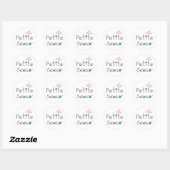 Sticker Rond Petite soeur (Feuille)