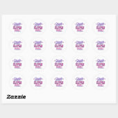 Sticker Rond Petite soeur en cours (Feuille)