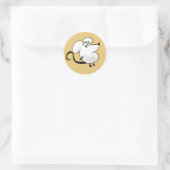 Sticker Rond Petite souris (Sac)