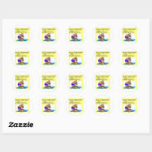 Sticker Rond petite willie rhyme (Feuille)