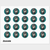 Sticker Rond Petite Z (Feuille)