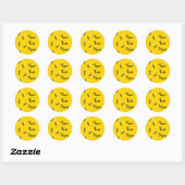 Sticker Rond Petites abeilles (Feuille)