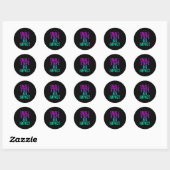 Sticker Rond Petites étapes3 (Feuille)
