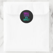 Sticker Rond Petites étapes3 (Sac)