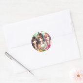 Sticker Rond Petites Filles Anime (Enveloppe)