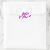 Sticker Rond Petites filles vignette graphique texte (Sac)