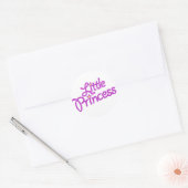 Sticker Rond Petites filles vignette graphique texte (Enveloppe)