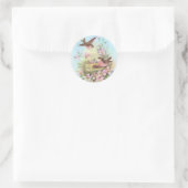 Sticker Rond Petites oiseaux (Sac)