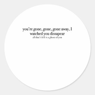 Sticker Rond Petites Paroles De Monstres Et Hommes Citation Sti