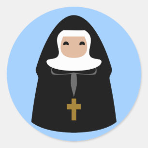 Sticker Rond Petites Soeurs mignonnes