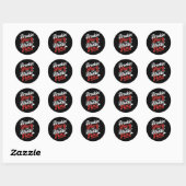 Sticker Rond Petits Coeurs Et Petits Farts Drôle Valentines (Feuille)