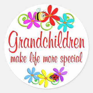Sticker Rond Petits-enfants