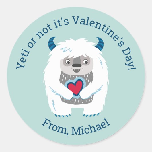 Sticker Rond Petits enfants Valentine (Devant)