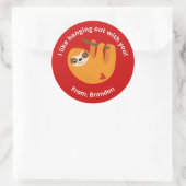 Sticker Rond Petits enfants Valentine (Sac)