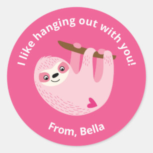 Sticker Rond Petits enfants Valentine