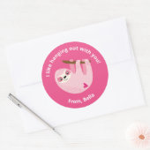 Sticker Rond Petits enfants Valentine (Enveloppe)