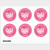 Sticker Rond Petits enfants Valentine (Feuille)