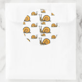 Sticker Rond Petits escargots (Sac)