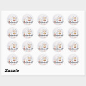 Sticker Rond Petits et petits fantômes Halloween (Feuille)