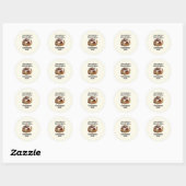 Sticker Rond Petits pains sucrés au roulé à la cannelle (Feuille)