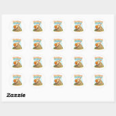 Sticker Rond Petits Pas Comptent - Escargot Inspirant (Feuille)