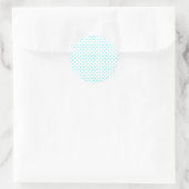 Sticker Rond Petits points Aqua (Sac)