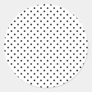 Sticker Rond Petits points noirs