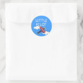 Sticker Rond Petits t-shirts et cadeaux pour pilotes (Sac)