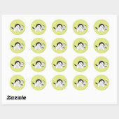 Sticker Rond Petunia Dreaming (Feuille)