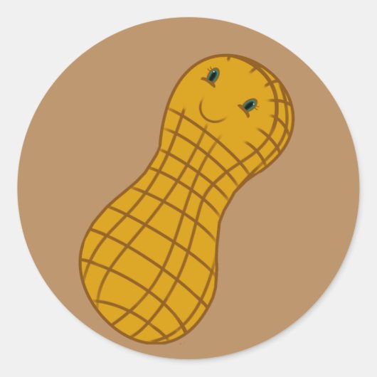 Sticker Rond Peu d'autocollants d'arachide (Devant)