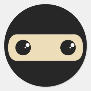 Sticker Rond Peu de Ninja