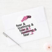 Sticker Rond Peur et dégoût (Enveloppe)