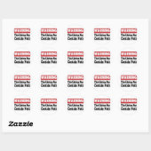 Sticker Rond Peut contenir des noix (Feuille)