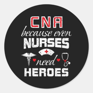 Sticker Rond Peut Humour Parce Que Même Les Infirmières Ont Bes