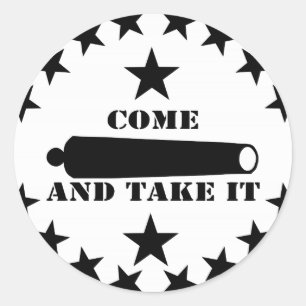 Sticker Rond Peut Venir Et Prendre Le 2E Amendement