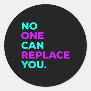 Sticker Rond Peut vous remplacer _ Sensibilisation au suicide