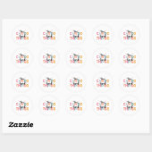 Sticker Rond Peuvent faire des choses difficiles Test Jour Ense (Feuille)