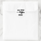 Sticker Rond Pew pew gun (Sac)