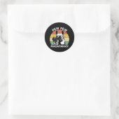 Sticker Rond Pew Pew Madafakas Crazy Pew (Sac)