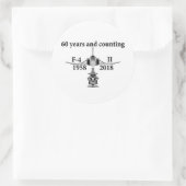 Sticker Rond Phantom 60 ans (Sac)