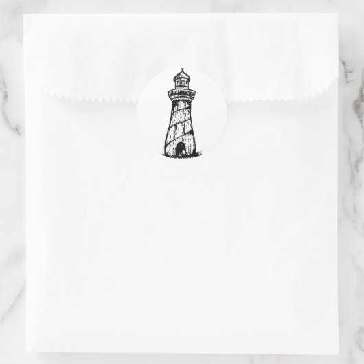 Sticker Rond Phare (Sac)
